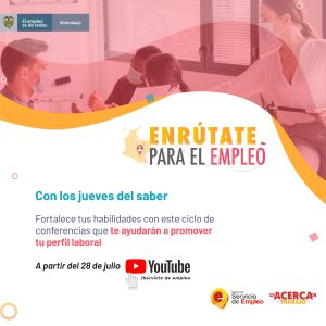 Foto publicacion Enrútate para el empleo con los #JuevesDelSaber