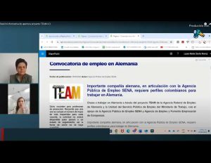 foto evento en online de lanzamiento de la versión 4.3 de nuestro Proyecto TEAM!