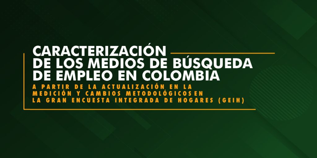 Foto opublicacion caracterizacion de los medios de busqueda de empleo en colombia
